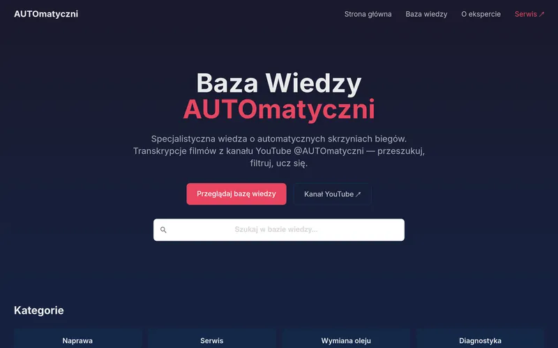 AUTOmatyczni — Baza Wiedzy
